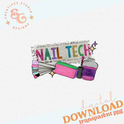 SMALL BUSINESS WORD ART NAIL TECH