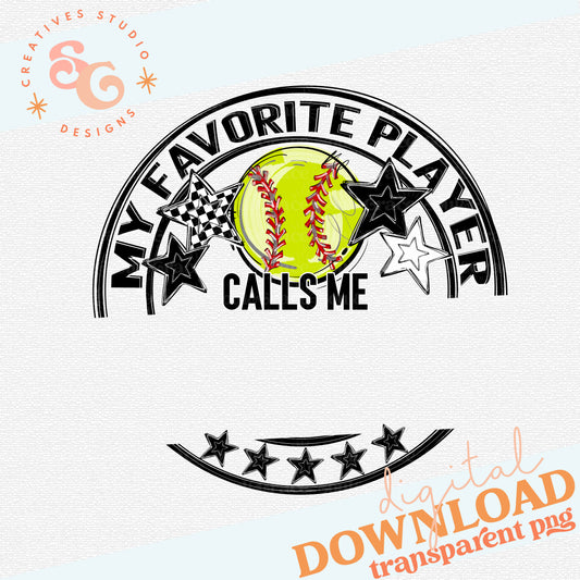 SOFTBALL MY FAVORITE PLAYER BLANK