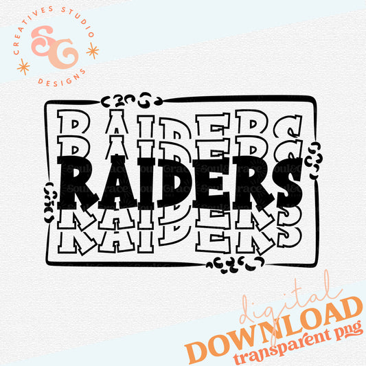 STACKED MASCOTS Raiders