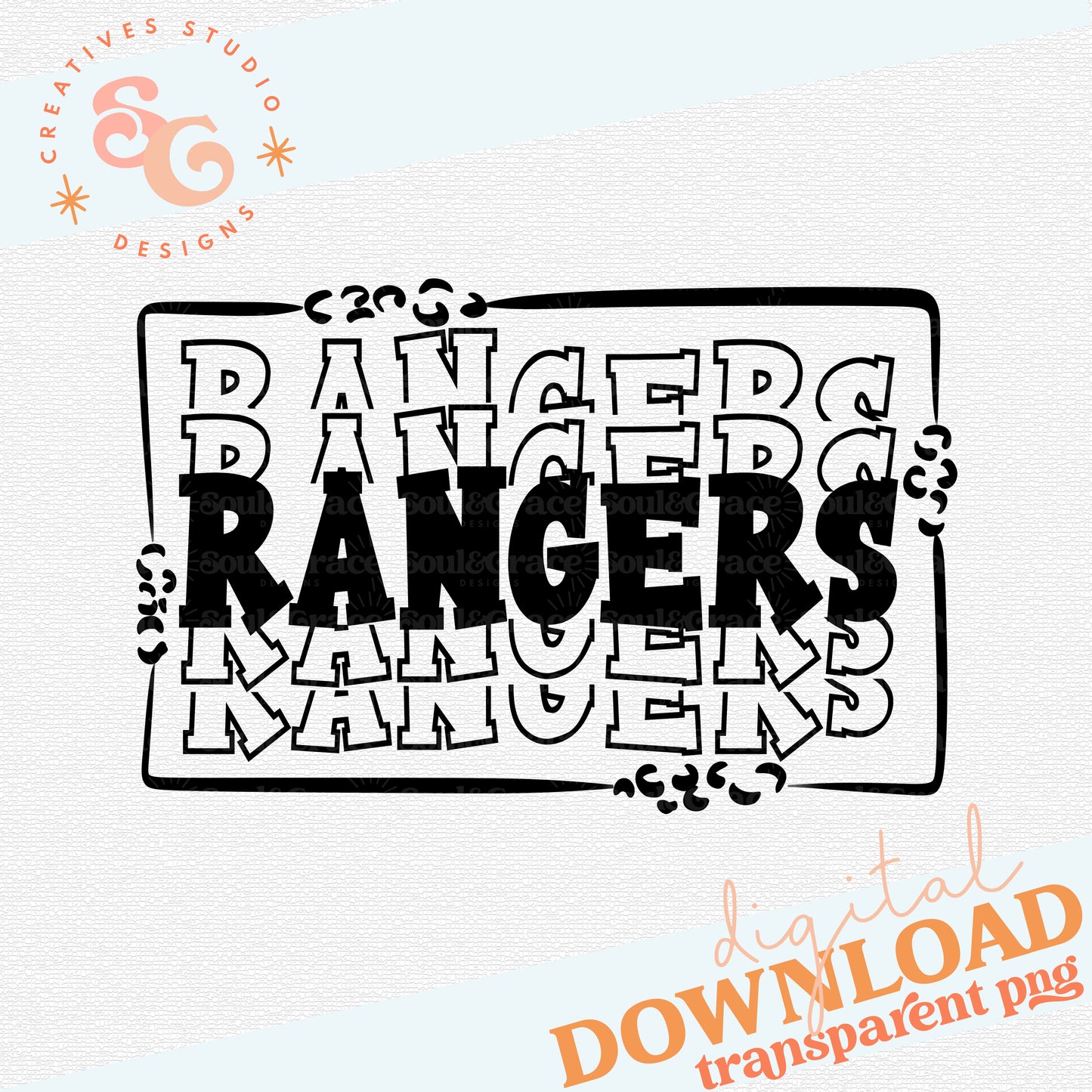 STACKED MASCOTS Rangers