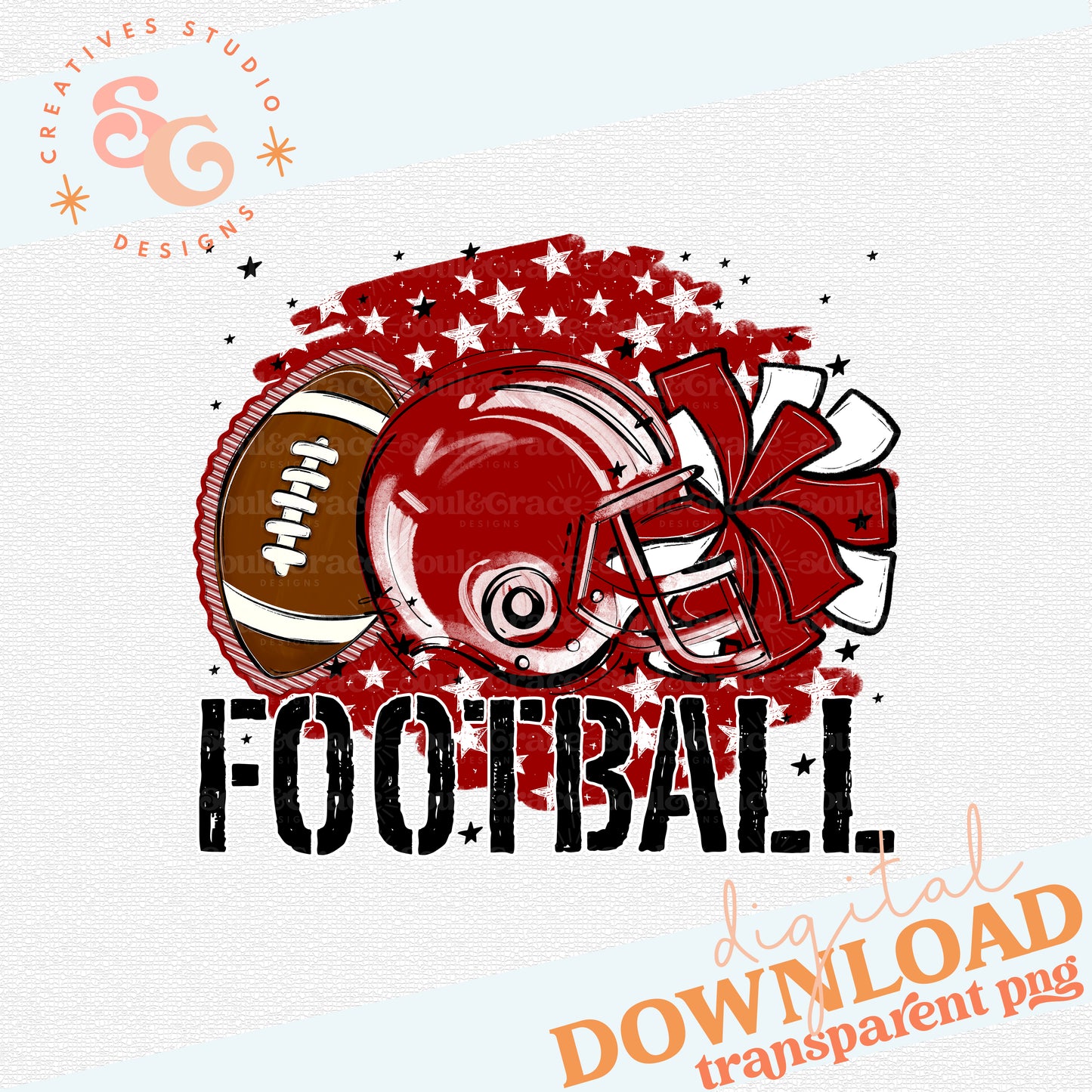 STARS FOOTBALL CRIMSON