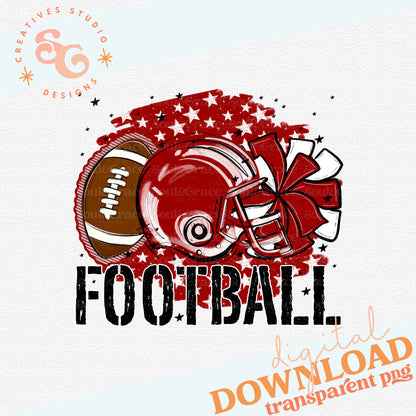 STARS FOOTBALL CRIMSON