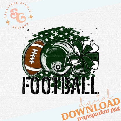 STARS FOOTBALL DARK GREEN