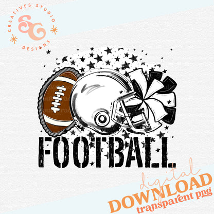 STARS FOOTBALL WHITE