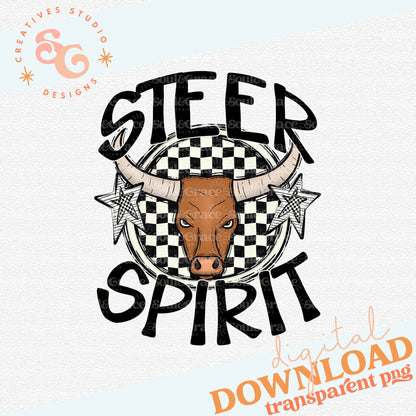 STEER MASCOT SPIRIT