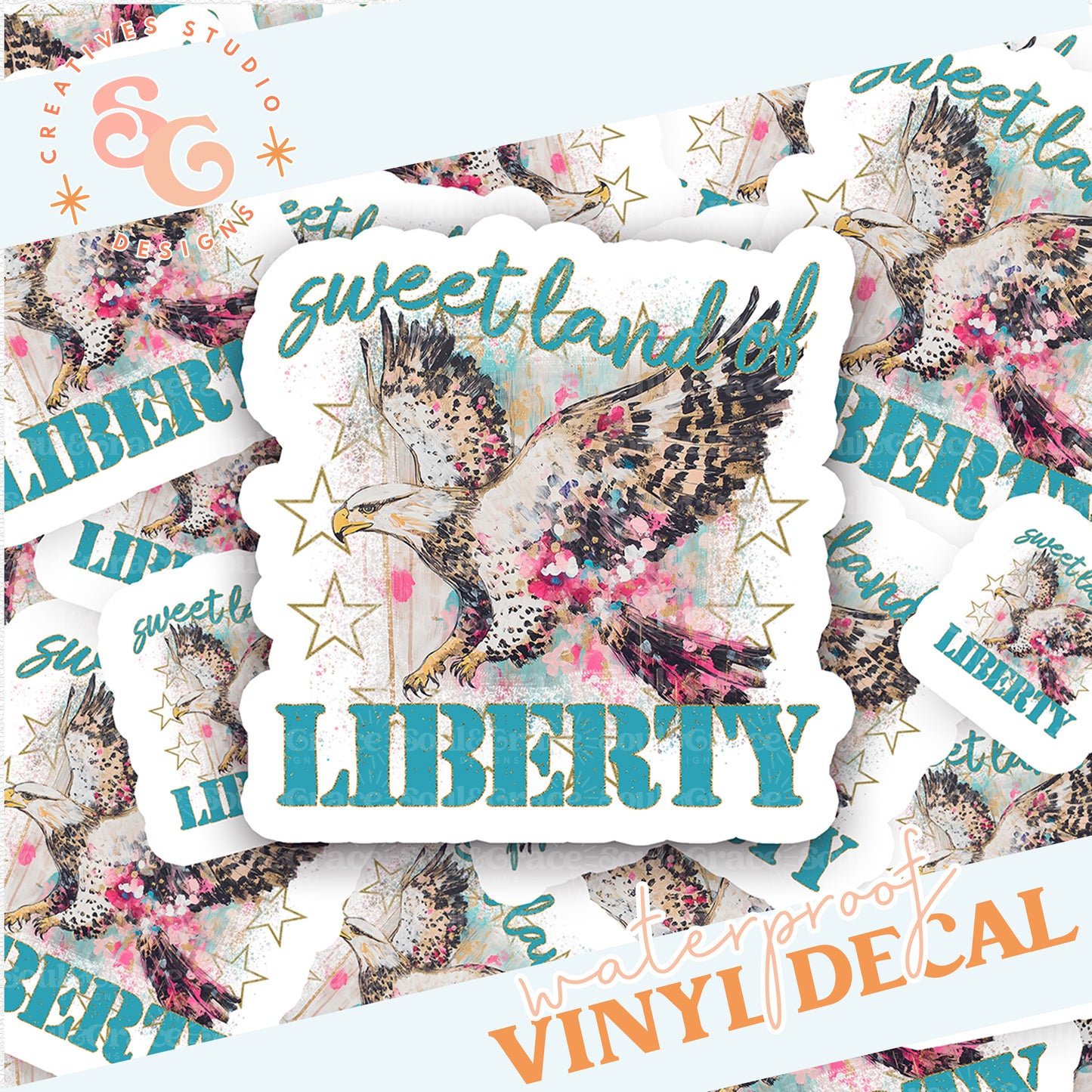 SWEET LAND OF LIBERTY STICKER VINYL DECAL