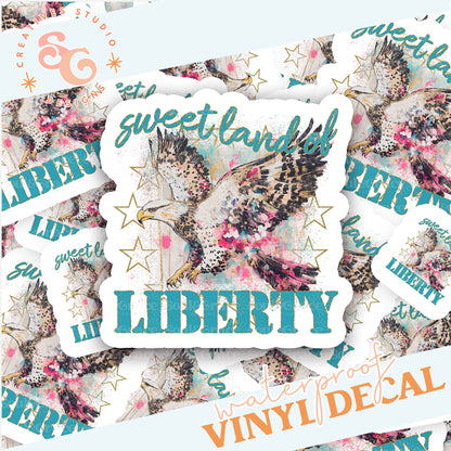 SWEET LAND OF LIBERTY STICKER VINYL DECAL