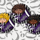 Go Team: Cheer Tags PURPLE