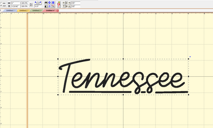 Handwritten Tennessee Machine Embroidery Design [DST]