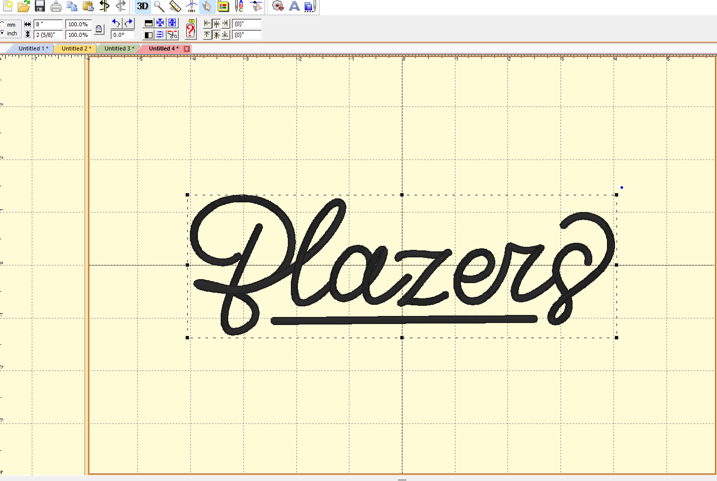 Handwritten Blazers Machine Embroidery Design [DST]