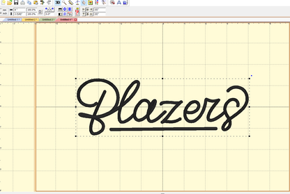 Handwritten Blazers Machine Embroidery Design [DST]