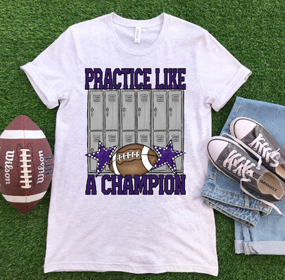 PRACTICE LIKE A CHAMPION FOOTBALL - BLANK ADD YOUR TEAM