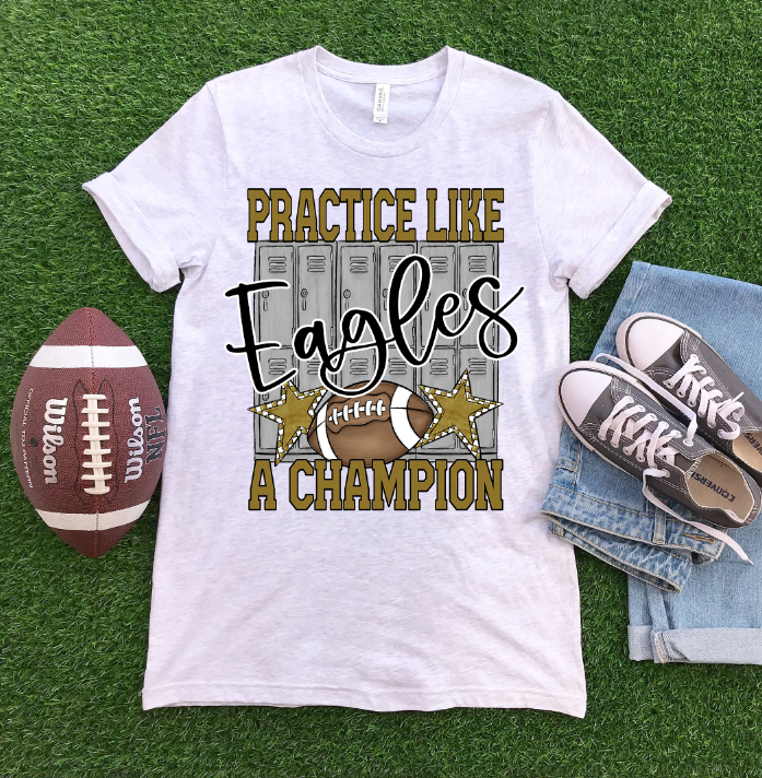 PRACTICE LIKE A CHAMPION FOOTBALL - BLANK ADD YOUR TEAM