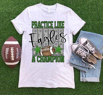 PRACTICE LIKE A CHAMPION FOOTBALL - BLANK ADD YOUR TEAM