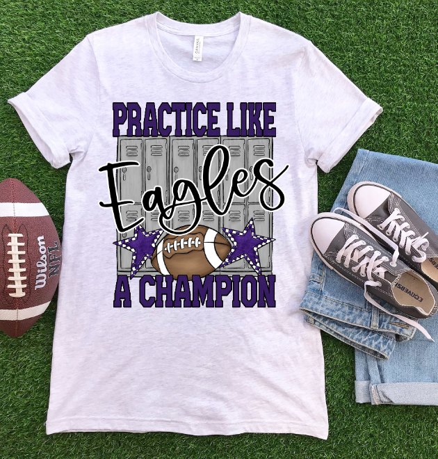 PRACTICE LIKE A CHAMPION FOOTBALL - BLANK ADD YOUR TEAM