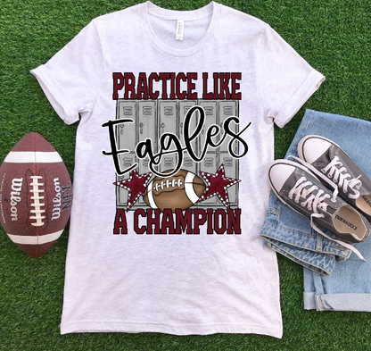 PRACTICE LIKE A CHAMPION FOOTBALL - BLANK ADD YOUR TEAM