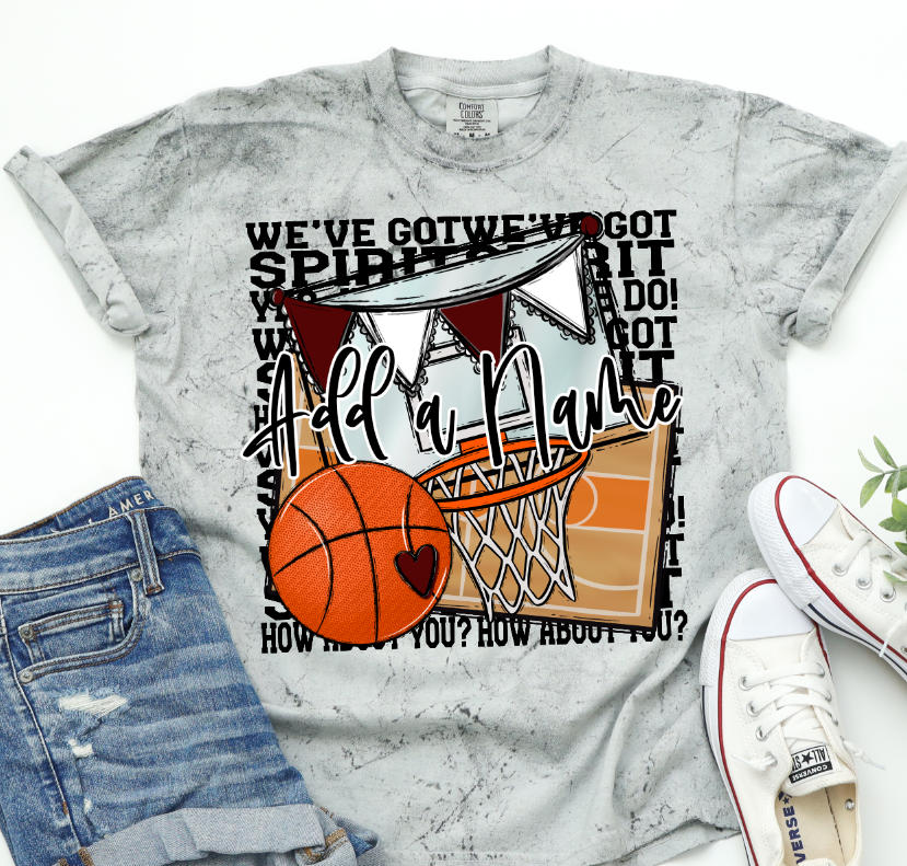 We've Got Spirit BASKETBALL - BLACK PRINT