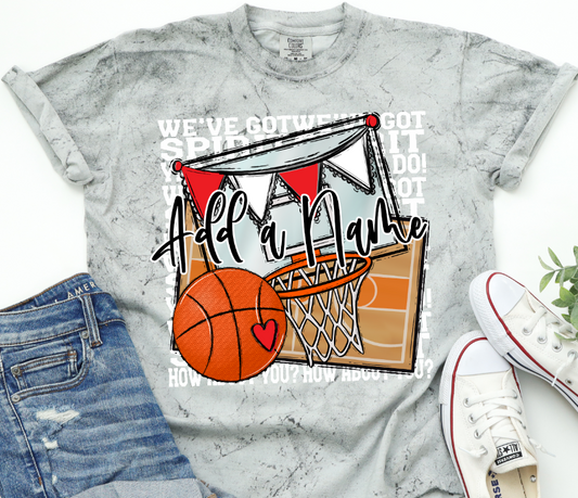 We've Got Spirit BASKETBALL - WHITE PRINT