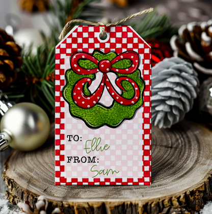 Wreath Gift Tag