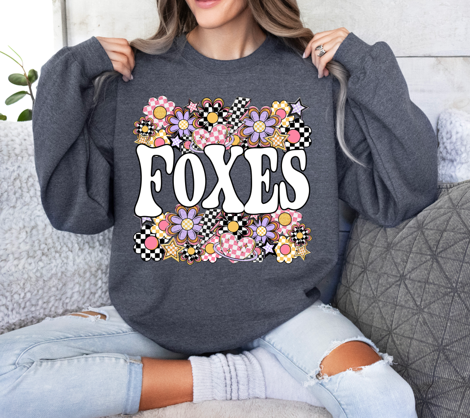 Funky Flowers Mascots FOXES