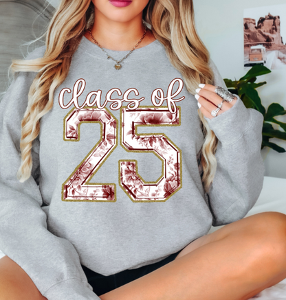 Toile Class of 25 Maroon