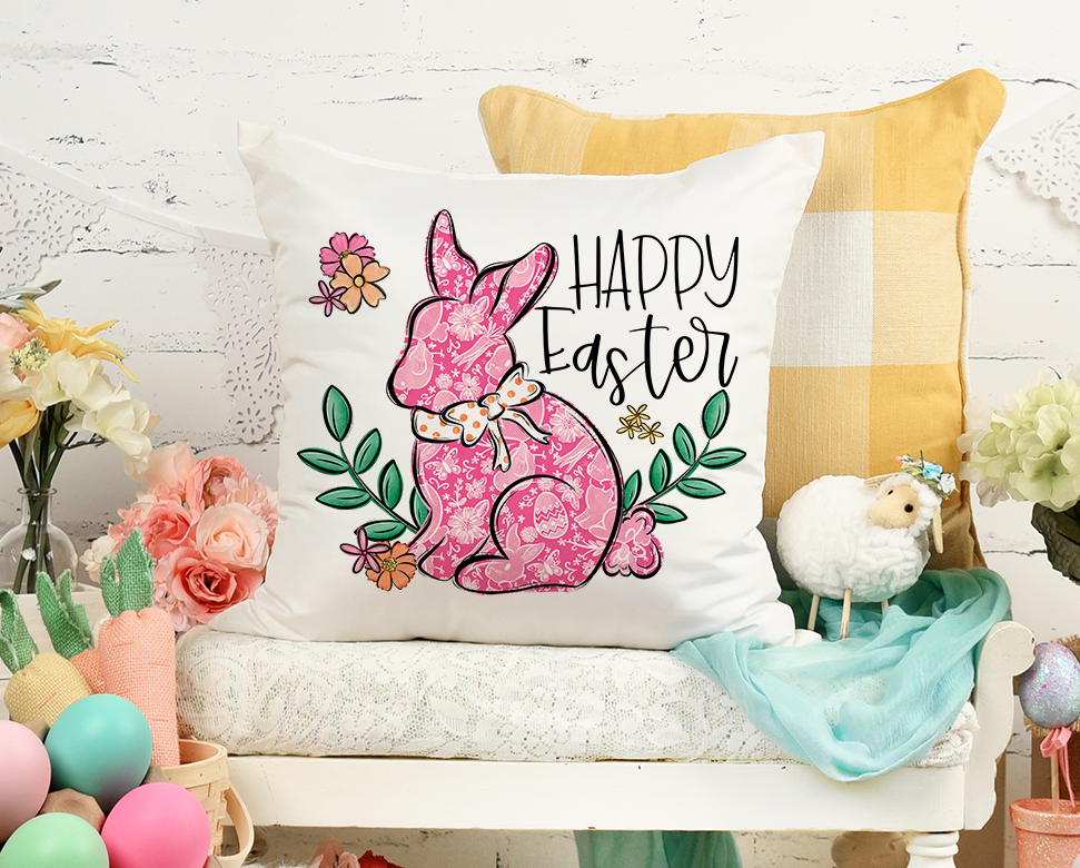 Happy Easter Pink Bunny