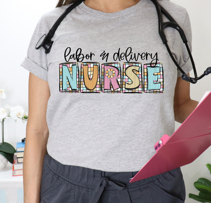 RETRO NURSE WORD ART