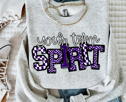 SPIRIT WORD ART - SO SPORTY - CHOOSE COLOR
