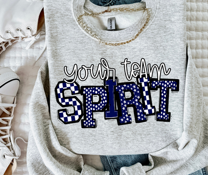 SPIRIT WORD ART - SO SPORTY - CHOOSE COLOR