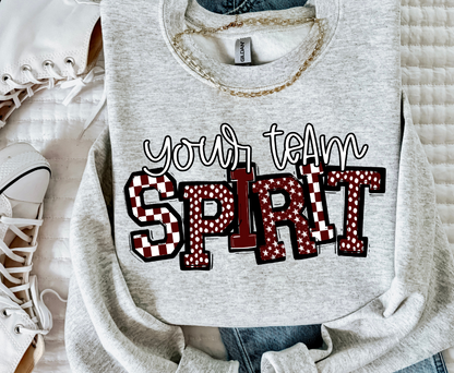 SPIRIT WORD ART - SO SPORTY - CHOOSE COLOR
