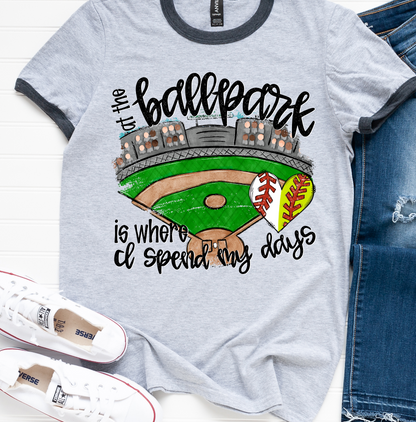 AT THE BALLPARK IS WHERE I SPEND MY DAYS  - CHOICE OF BALL