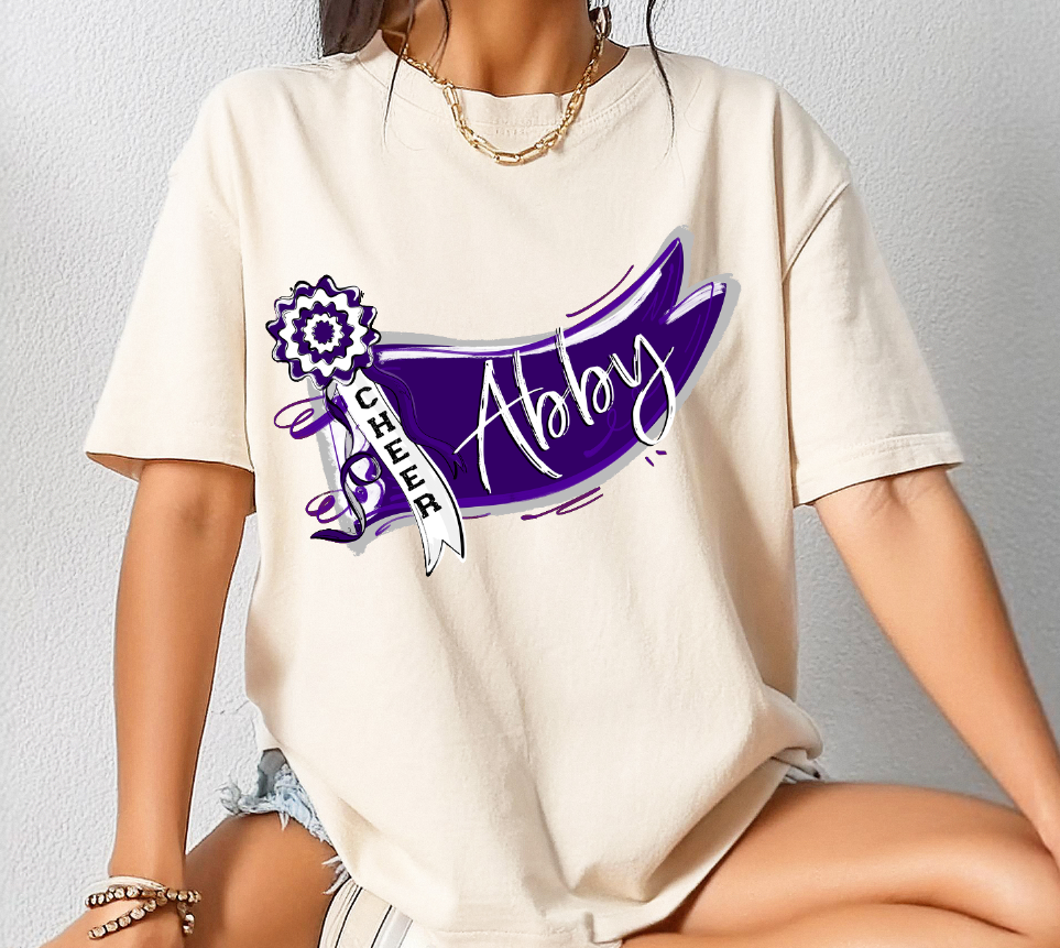 MUMS THE WORD RIBBON PENNANT PURPLE