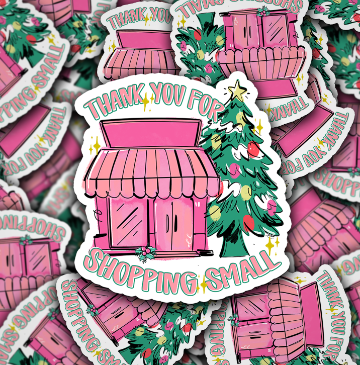 THANK YOU FOR SHOPPING SMALL CHRISTMAS BOUTIQUE WITH OFFSET