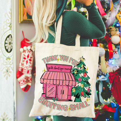 THANK YOU FOR SHOPPING SMALL CHRISTMAS BOUTIQUE WITH OFFSET