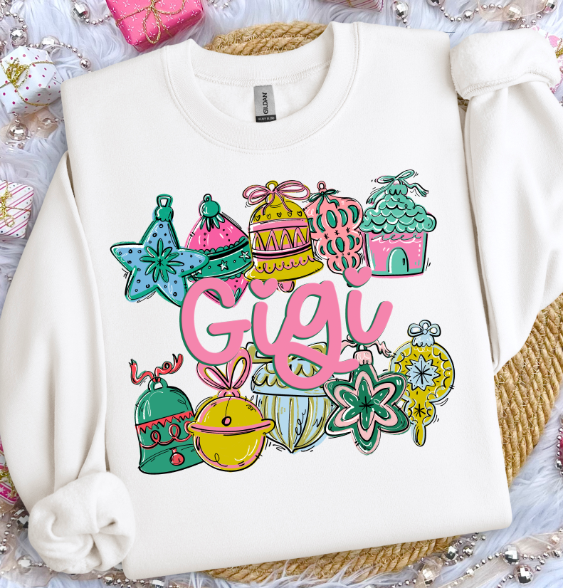 ORNAMENT NAME FRAME GIGI