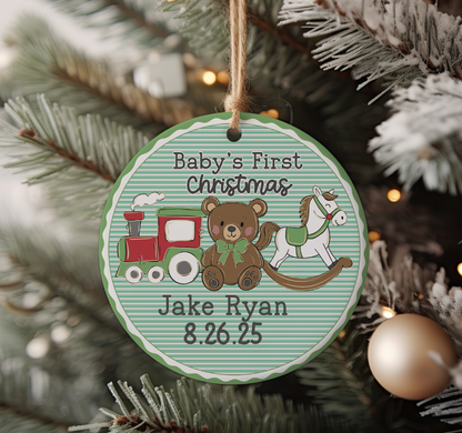 BABY'S FIRST CHRISTMAS GREEN