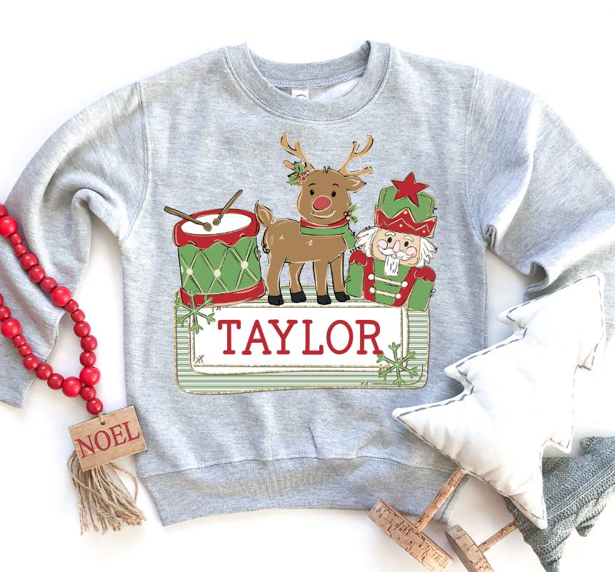 CHRISTMAS NAME PLATE GREEN