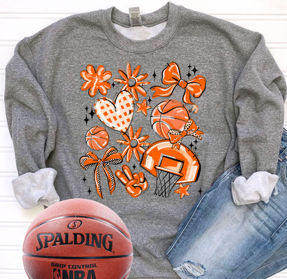 ORANGE PLAY BALL BASKETBALL COLLAGE