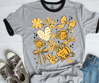 YELLOW PLAY BALL WRESTLING COLLAGE