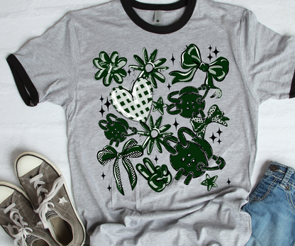 DARK GREEN PLAY BALL WRESTLING COLLAGE