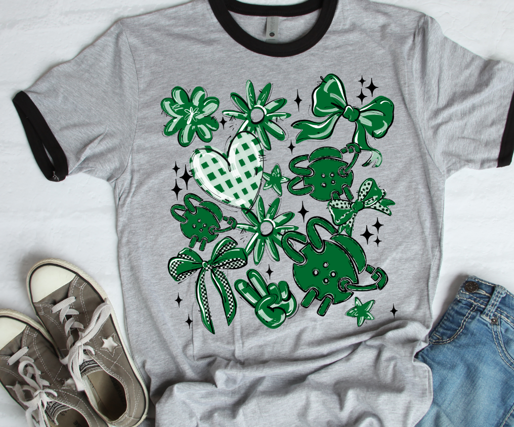 KELLY GREEN PLAY BALL WRESTLING COLLAGE