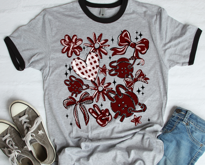 MAROON PLAY BALL WRESTLING COLLAGE