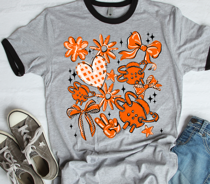 ORANGE PLAY BALL WRESTLING COLLAGE