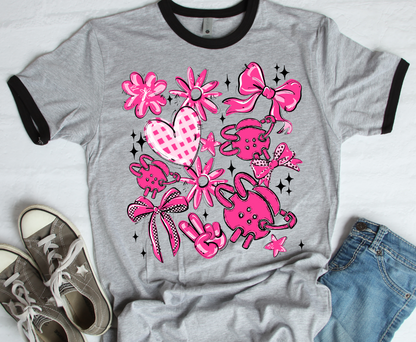 PINK PLAY BALL WRESTLING COLLAGE