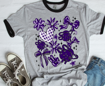 PURPLE PLAY BALL WRESTLING COLLAGE