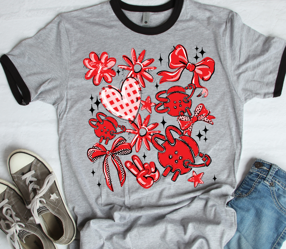 RED PLAY BALL WRESTLING COLLAGE