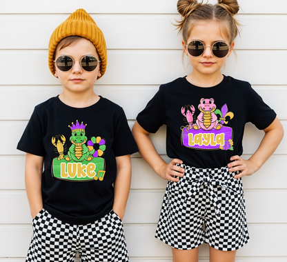 MARDI GRAS NAME PLATE SET