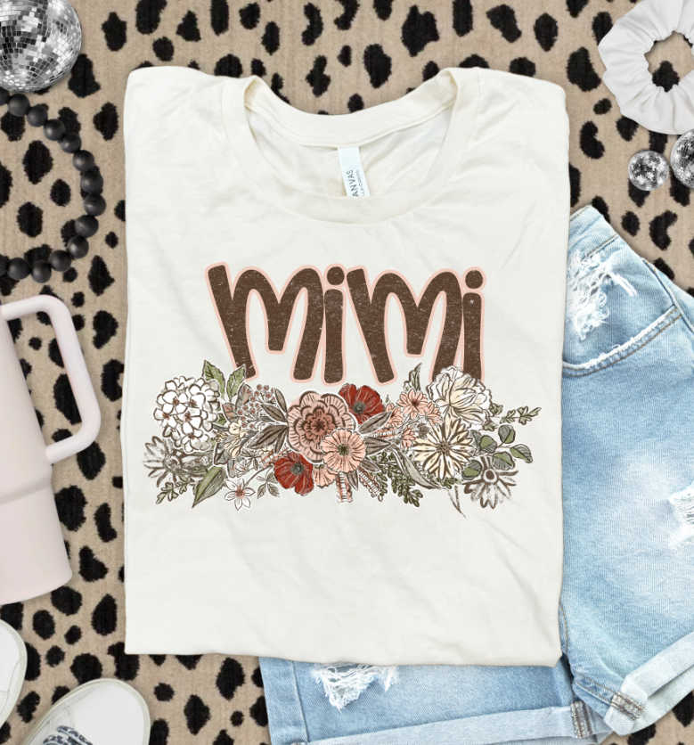 VINTAGE FLORAL NAMES MIMI