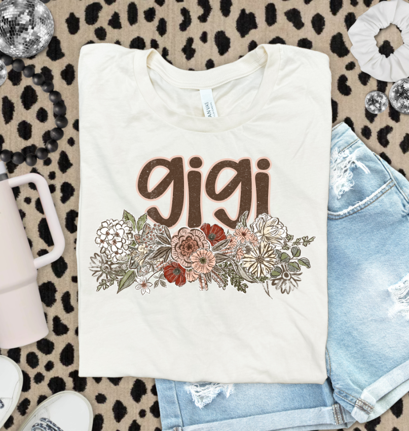 VINTAGE FLORAL NAMES GIGI