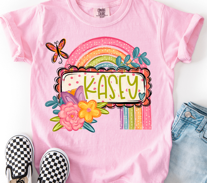 SPRING RAINBOW NAMEPLATE